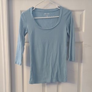 Eddie Bauer Light Blue Long Sleeve Tee
